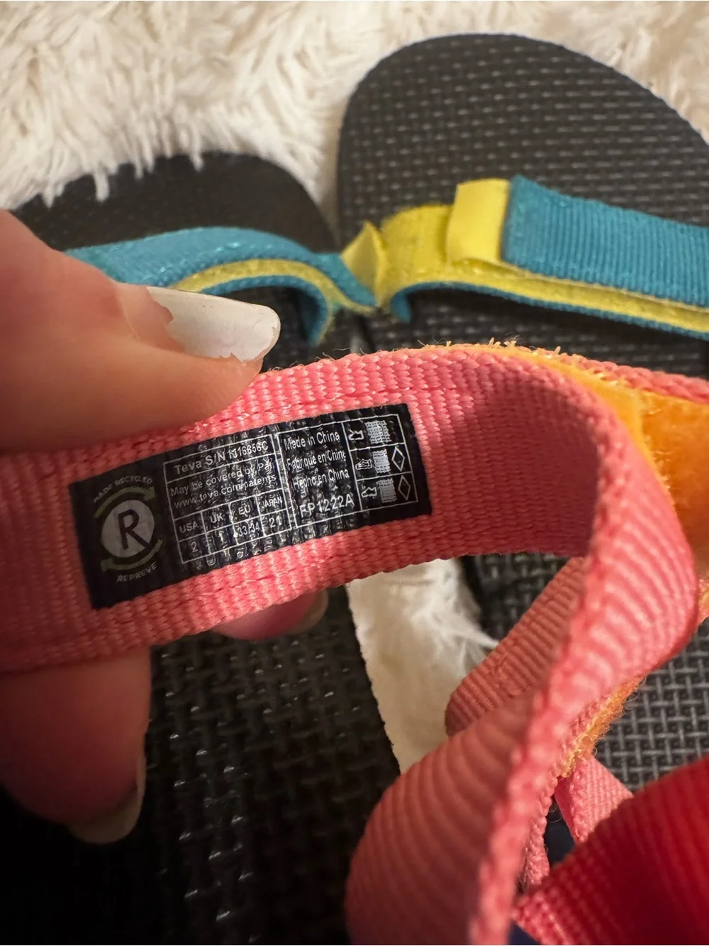 Kids Multi-Color Teva Adventure Sandals - Pink, Blue, Orange & Yellow